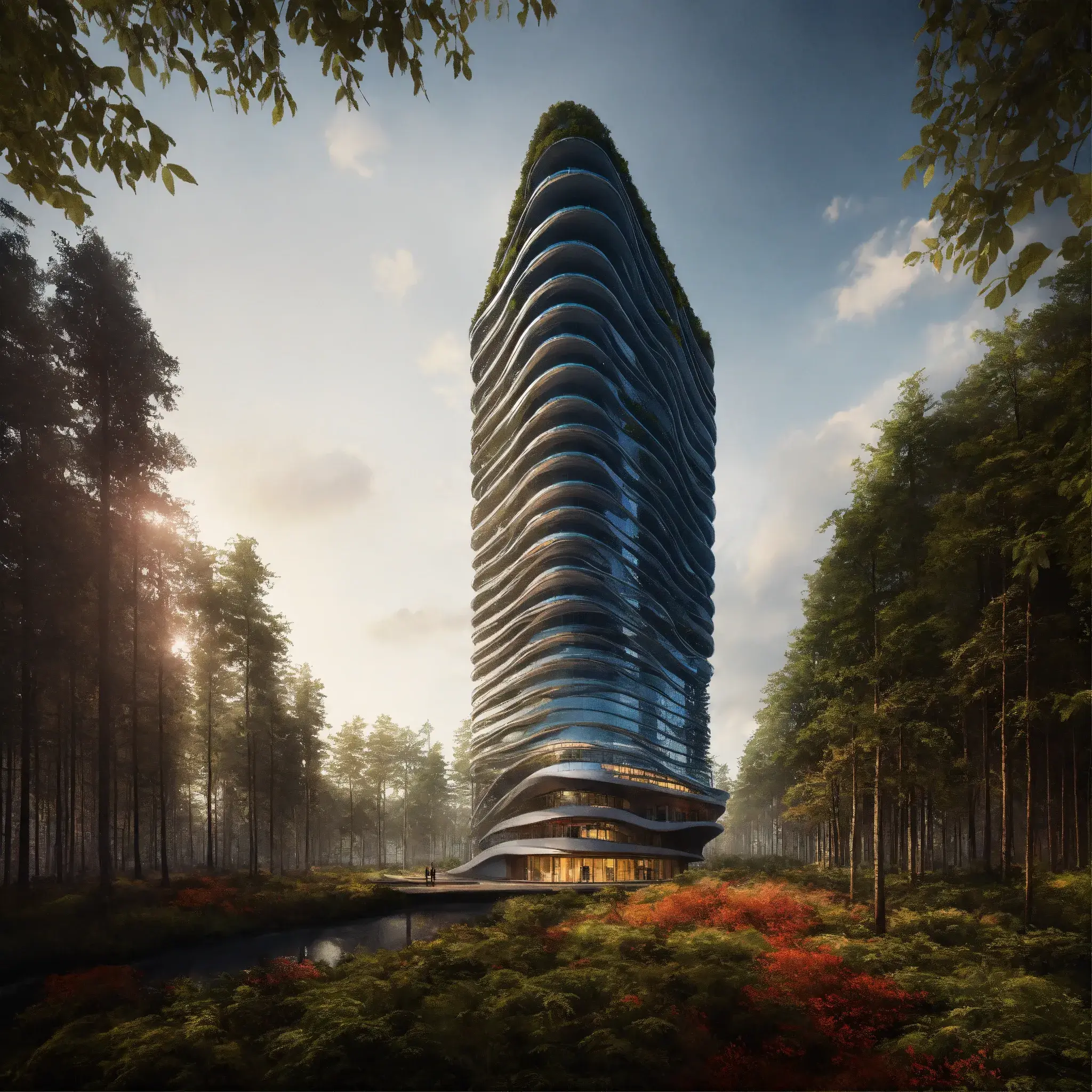 Studio workspace with sustainable design materials